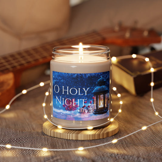 O Holy Night Scented Soy Candle (Cinnamon Vanilla)/100 Percent Natural Soy Was Blend/Calming/Approximately 2.8" X 3.5"/Lasting up to 50 hours/Christmas Gift