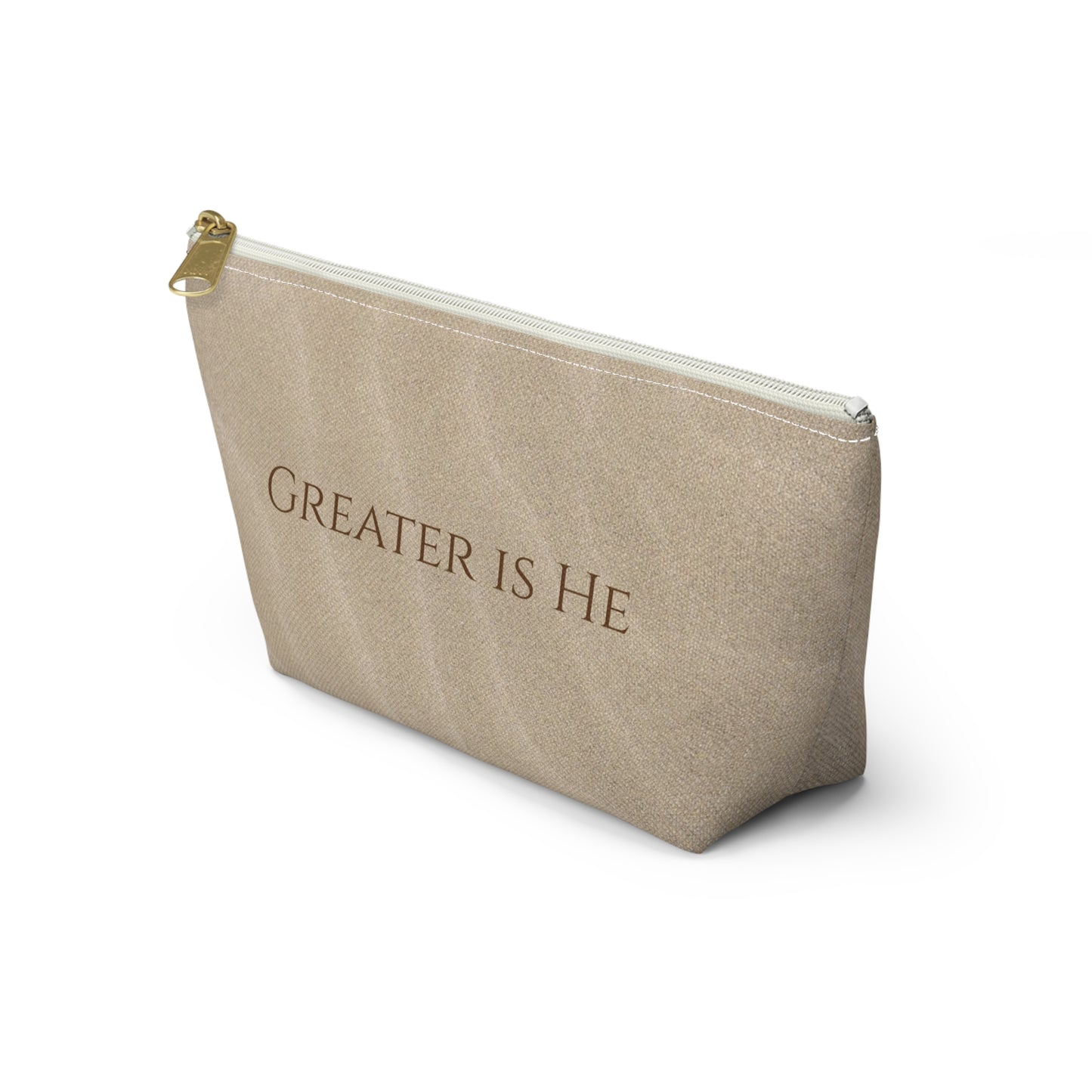 Greater is He Small Travel Pouch