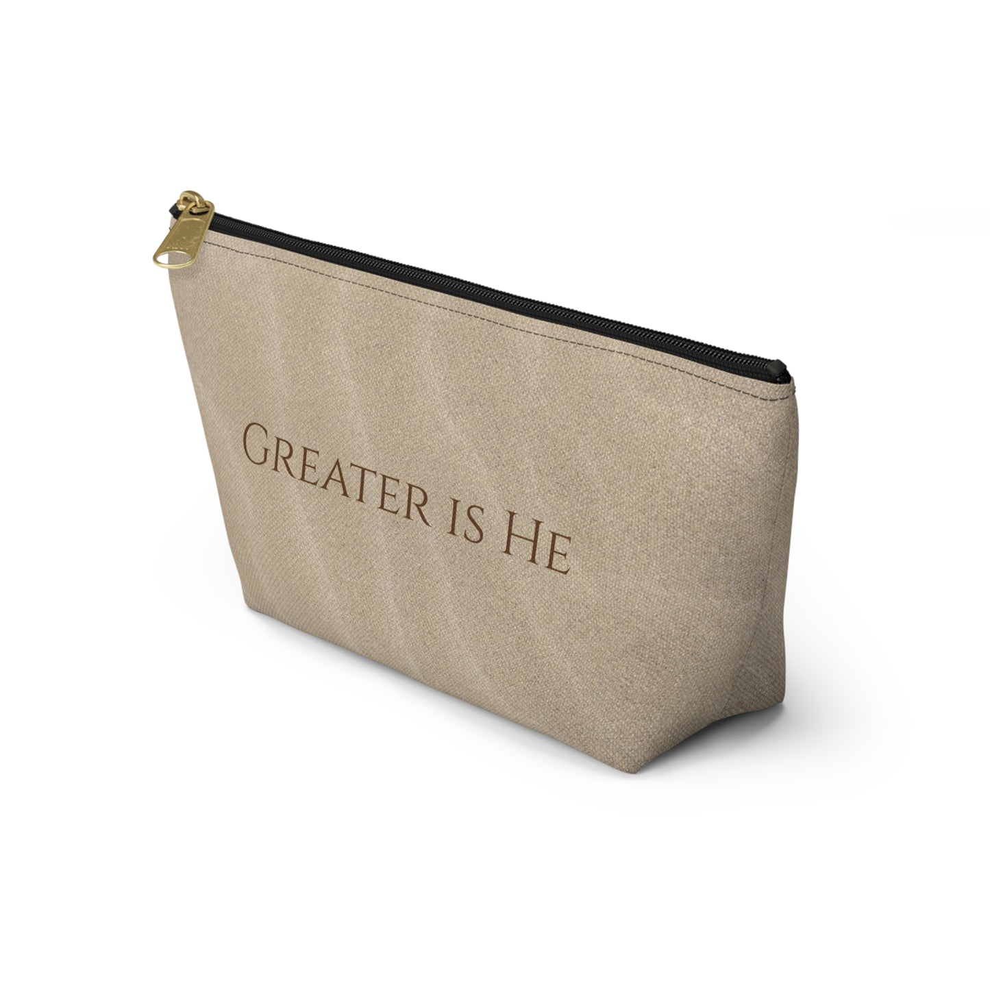 Greater is He Small Travel Pouch